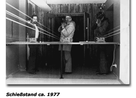 Schießstand im Januar 1978 Schießstand im Januar 1978