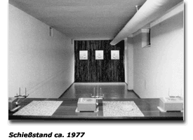 Schießstand ca. 1977 Schießstand ca. 1977